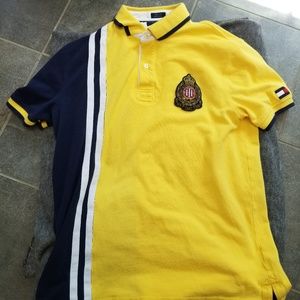 VTG Tommy HILFIGER Mens Polo Sz L